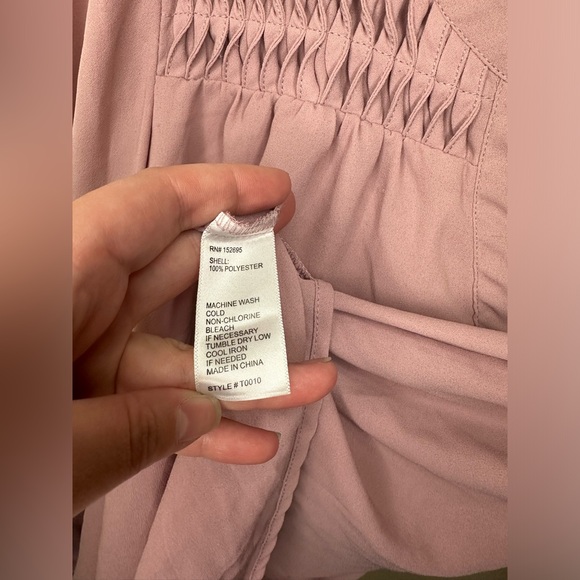 Women's size M mauve blouse - Picture 4 of 6